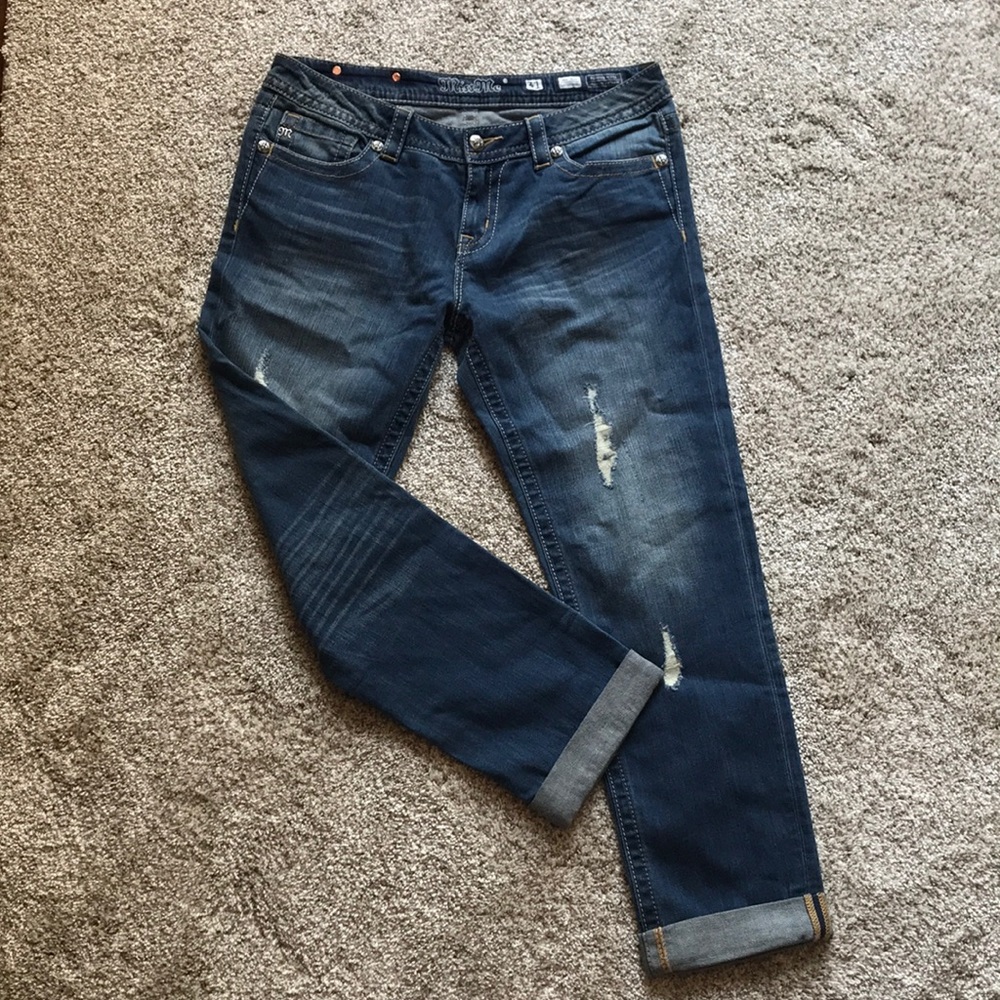 Miss Me Mid-Rise Cuffed Skinny Jeans 31